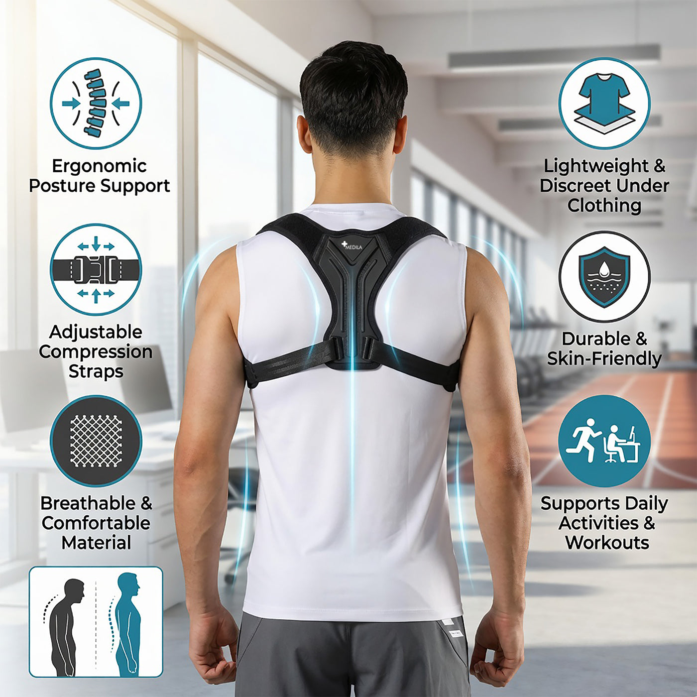 MEDILA Posture Corrector - CS01